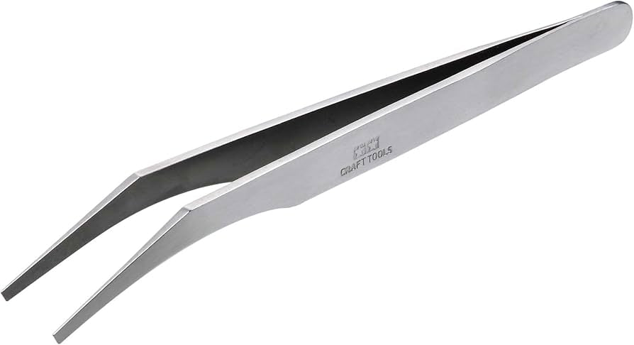 Tool: #7 Curved Stainless Steel Tweezers
