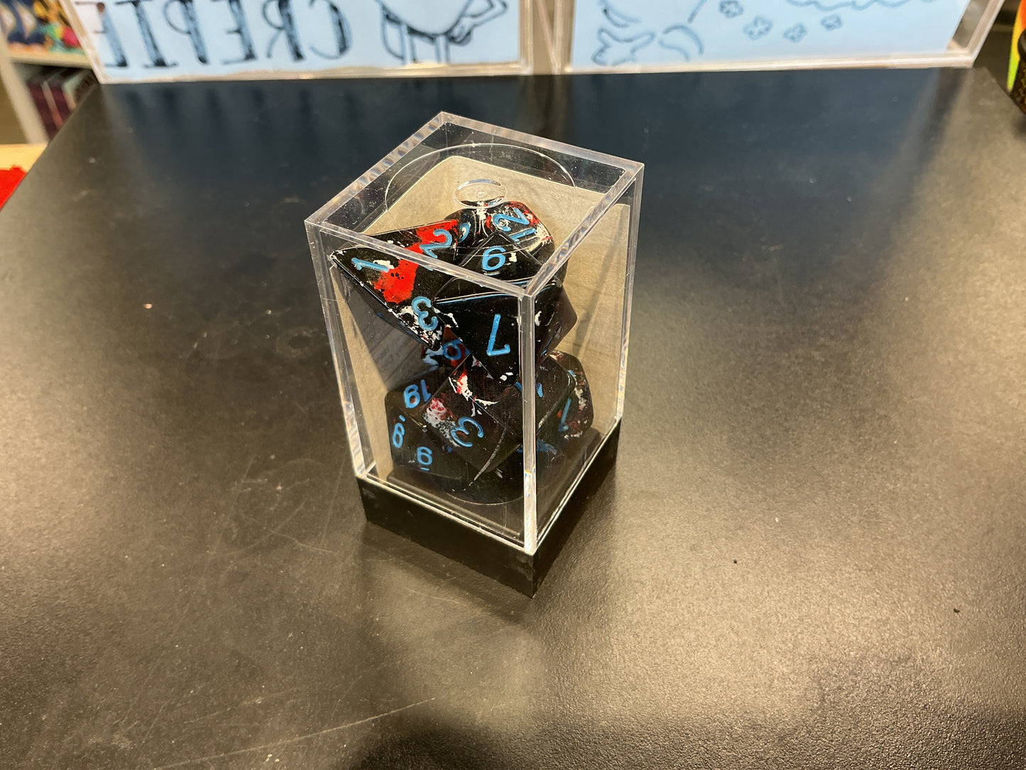 Chessex Brush Polyhedral Set - Dark Side