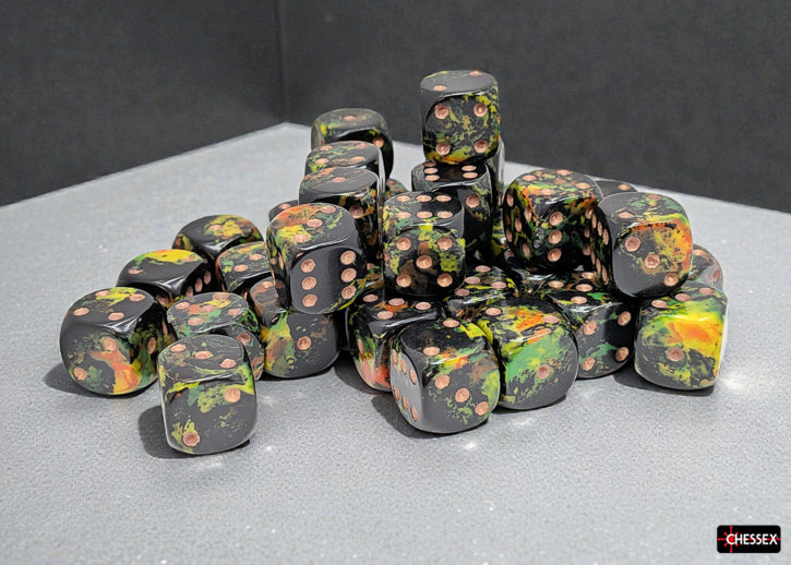 Chessex: 36pc 12mm d6 Dice Set - Brush Deep Forest