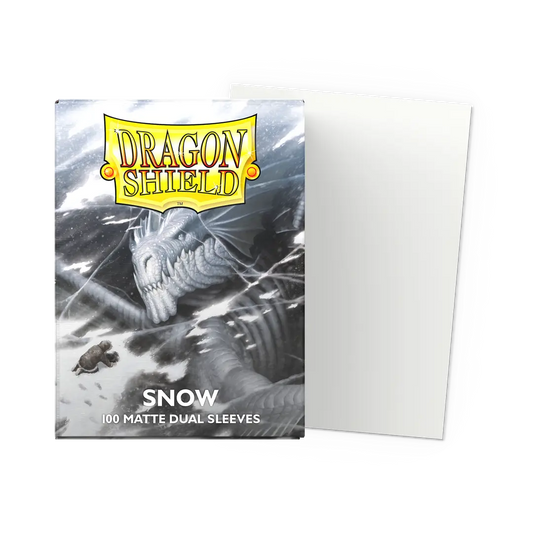 Dragon Shield: Dual Matte - Snow Sleeves (100ct)