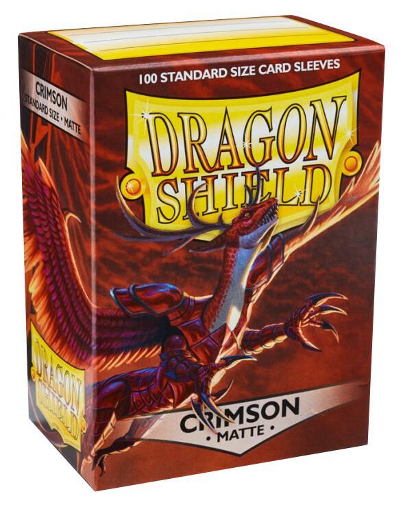 Dragon Shield: 100ct Matte Sleeves - Crimson