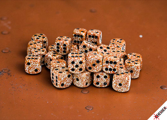Chessex: 36pc 12mm d6 Dice Block - Speckled Rust