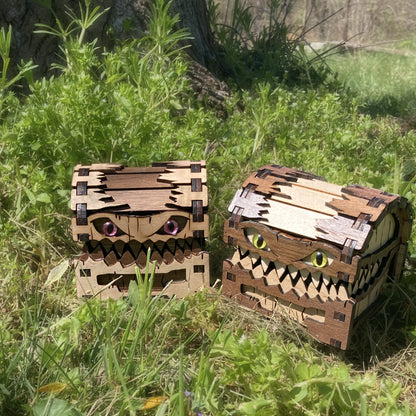 Hrothgar's Hoard: Mimic Chest - Walnut Base/Maple Details