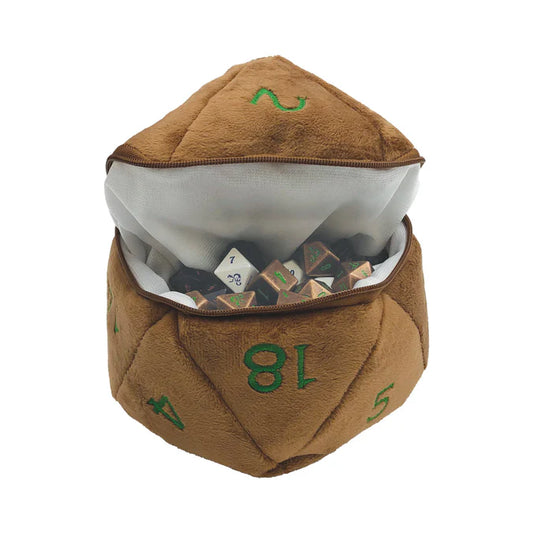 D20 Plush Bag - Copper/Green