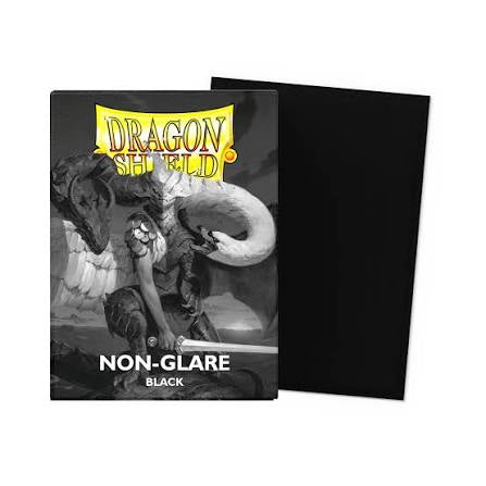 Dragon Shield: 100ct Non-Glare Sleeves - Black
