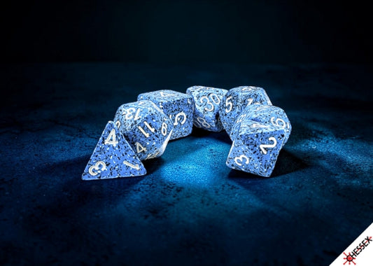 Chessex: 7pc Polyhedral Dice Set - Speckled Ocean Stone