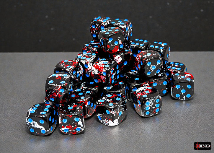 Chessex: 36pc 12mm d6 Dice Block - Brush Dark Side