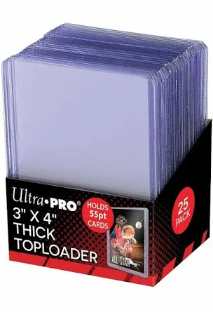 Ultra Pro toploader 3x4 thick (25)