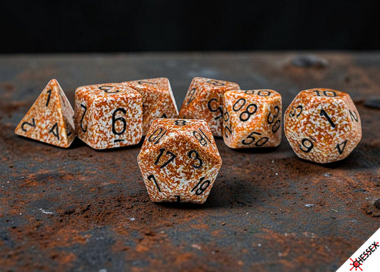 Chessex: 7pc Polyhedral Dice Set - Speckled Rust