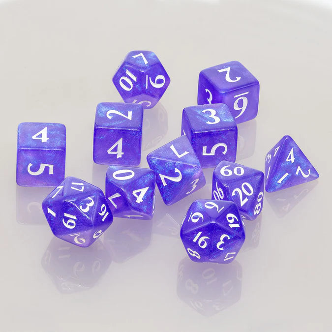 Ultrapro: Eclipse Dice - Set of 11 RPG Dice: Royal Purple
