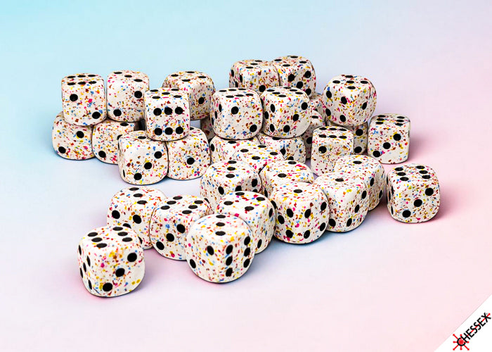 Chessex: 36pc 12mm d6 Dice Block - Speckled Birthday
