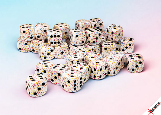 Chessex: 36pc 12mm d6 Dice Block - Speckled Birthday