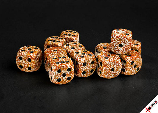 Chessex: 12pc 16mm d6 Dice Block - Speckled Rust
