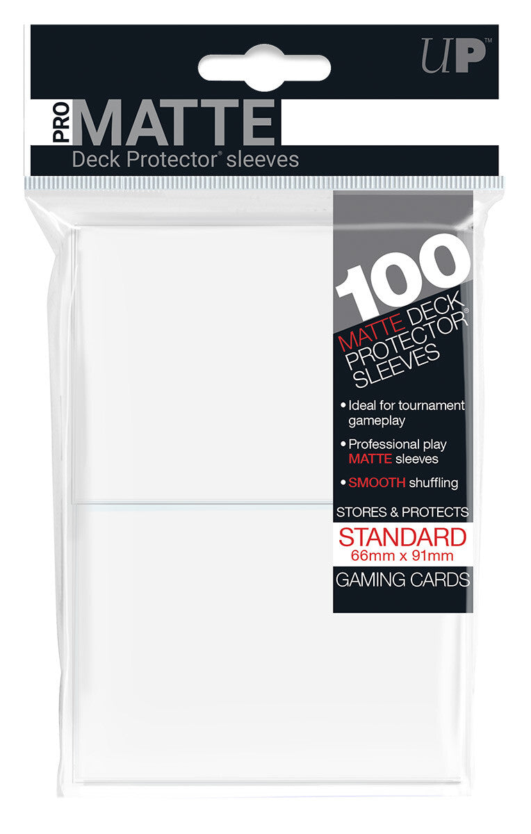Ultrapro: Matte Standard Card Sleeves 100ct - White