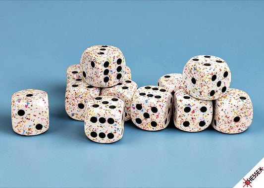 Chessex: 12pc 16mm d6 Dice Block - Speckled Birthday