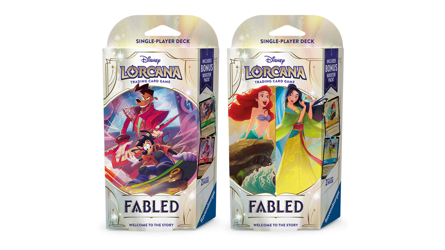 Disney Lorcana TCG: Fabled - Amber Sapphire Starter Deck