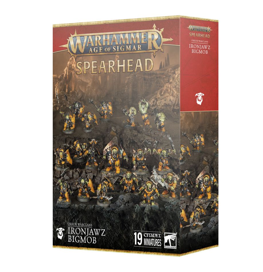 Warhammer AOS Spearhead: Orruk Warclans Ironjawz Bigmob