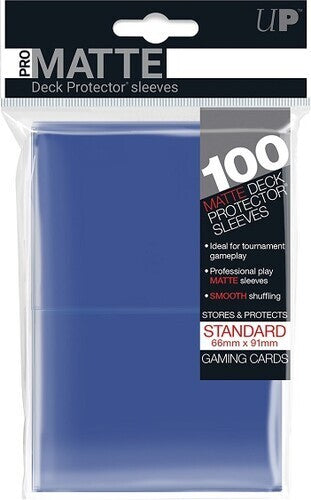 Ultrapro: Matte Standard Card Sleeves 100ct - Blue