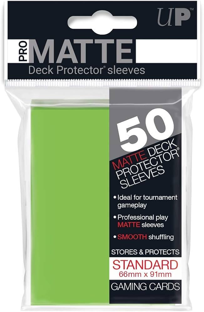 Ultrapro: Matte Standard Card Sleeves 50ct - Light Green