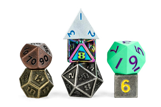 Mystery Misfit Resin Polyhedral Dice Set