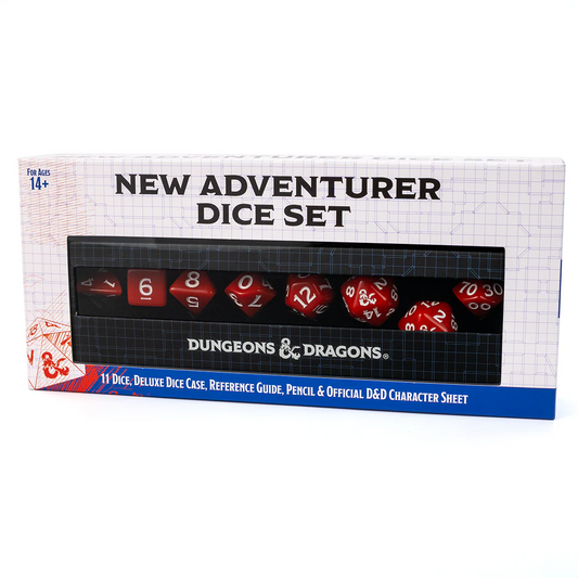 Dungeons and Dragons: New Adventurer Dice Set - Red