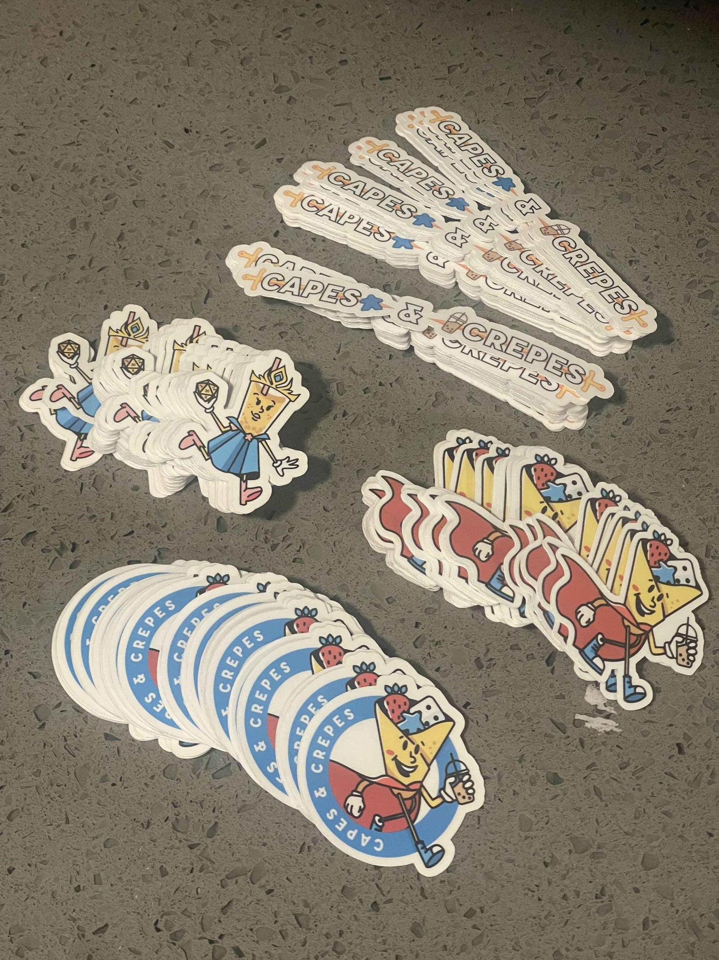 Capes and Crepes Stickers ~ Matte