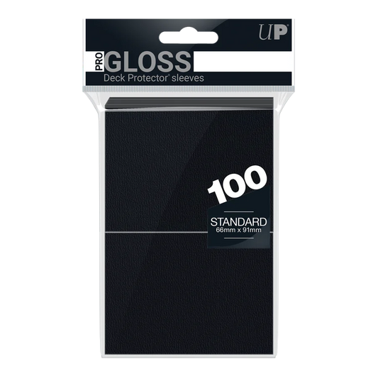 PRO-Gloss Standard Deck Protector Sleeves (100 ct) Black