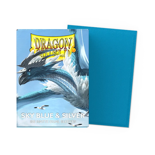 Dragon Shield: Dual Matte - Sky Blue & Silver