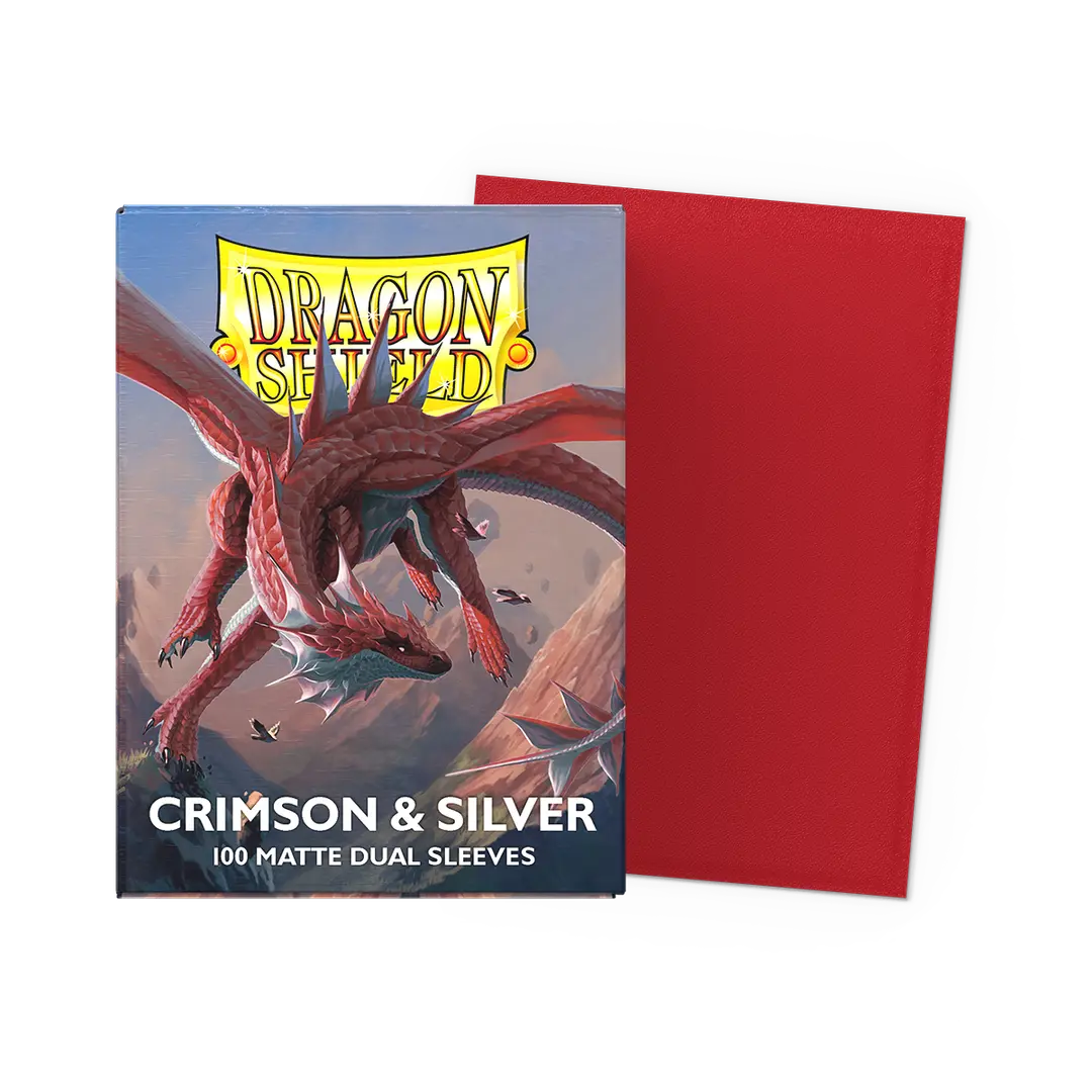 Dragon Shield: Dual Matte - Crimson & Silver