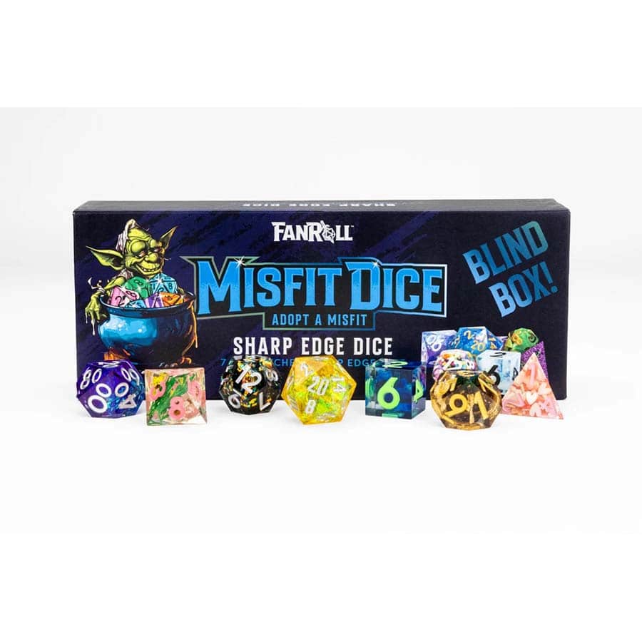 Mystery Misfit: Sharp Edge Resin Polyhedral Dice Blind Box Set