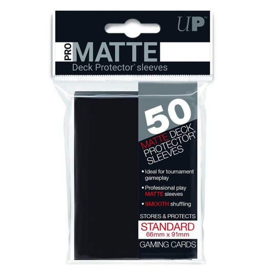 Ultrapro: Matte Standard Card Sleeves 50ct - Black