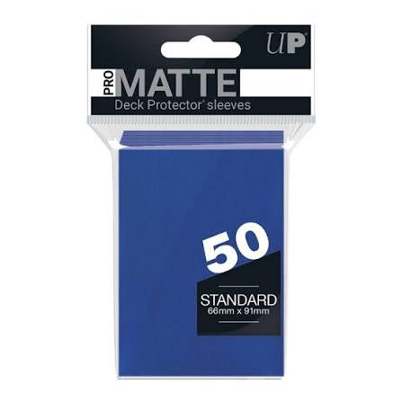 Ultrapro: Matte Standard Card Sleeves 50ct - Blue