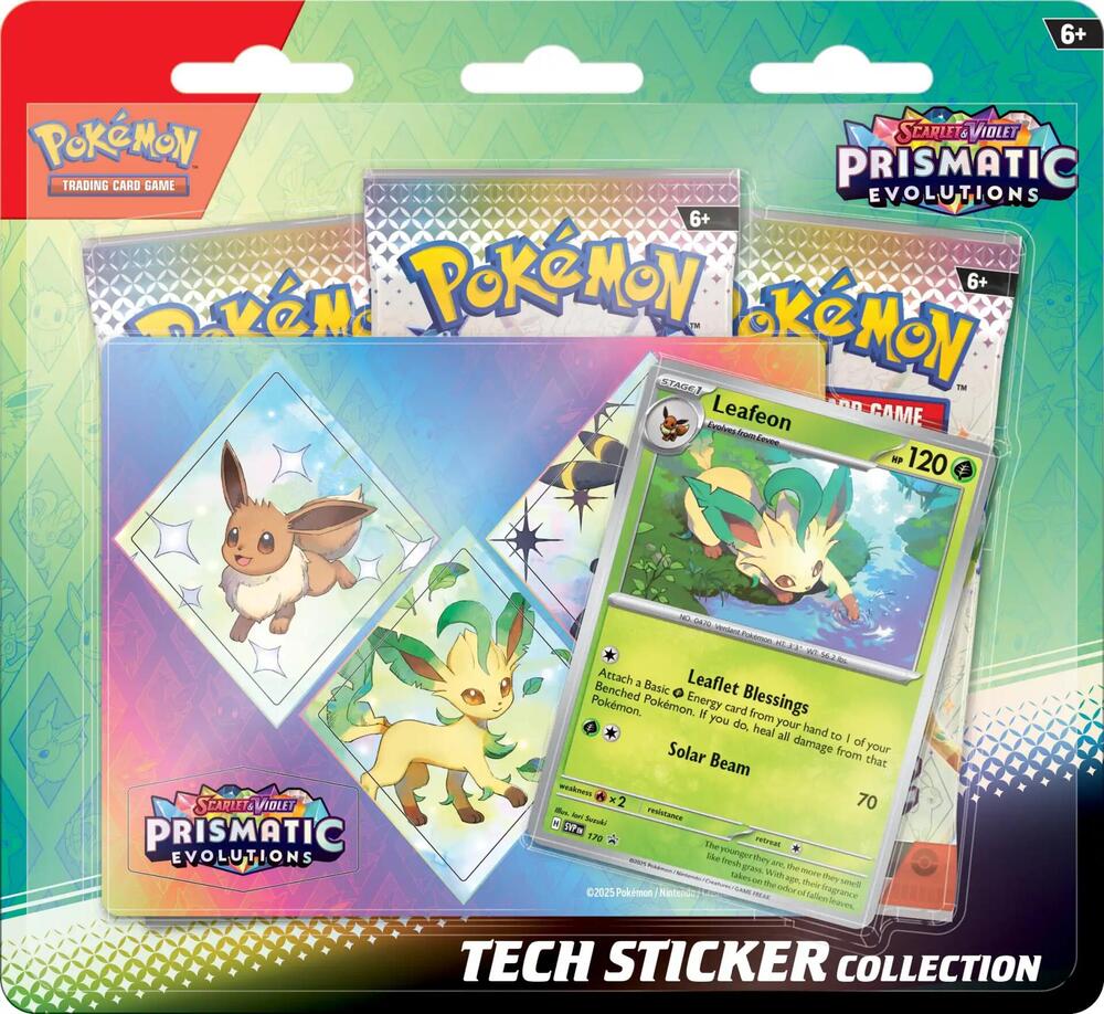 Pokemon TCG: Prismatic Evolutions - Tech Sticker Collection - Leafeon