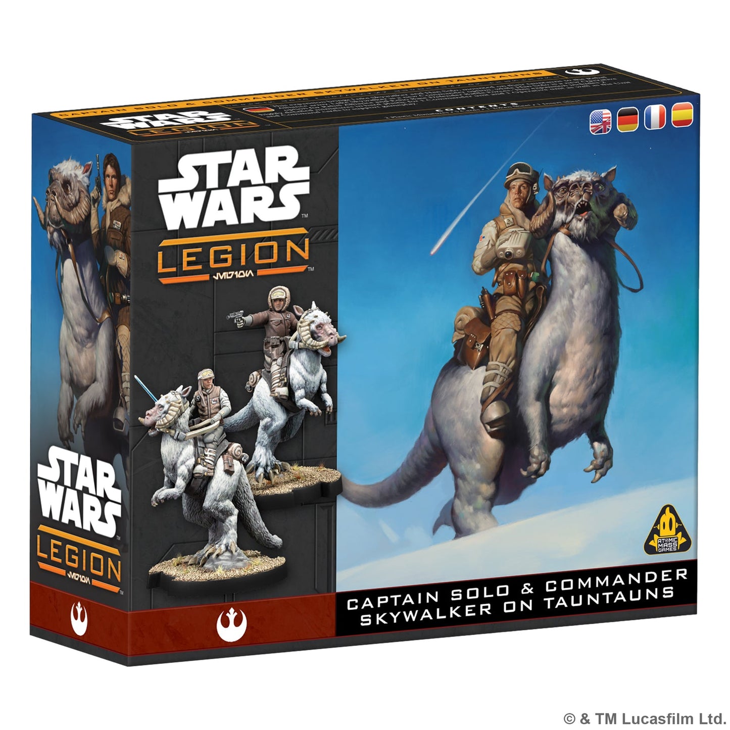 Star Wars Legion: Captain Solo and Commander Skywalker on Tauntauns