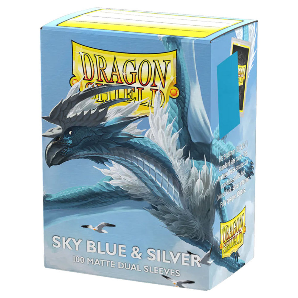 Dragon Shield: Matte Dual - Sky Blue & Silver