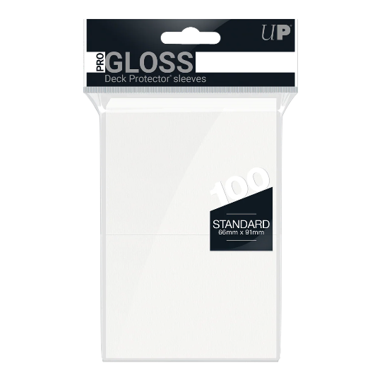 PRO-Gloss Standard Deck Protector Sleeves (100 ct) White