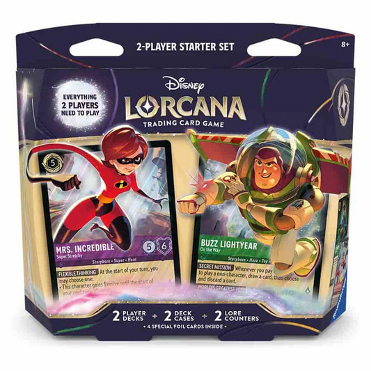 Lorcana Unknown Wilds: 2P Starter Deck: Elastigirl vs Buzz Lightyear
