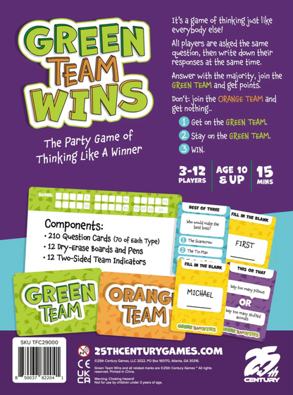 Green Team WINS