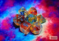 Chessex Nebula Primary/Blue Luminary Polyhedral 7-Dice Set
