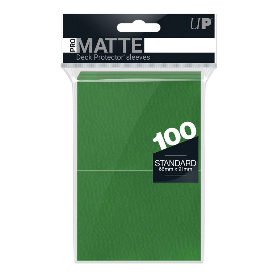 PRO-Matte Standard Deck Protector Sleeves (100 ct) Green