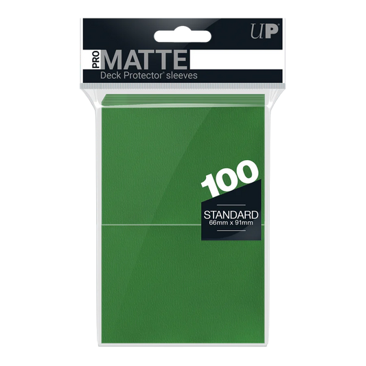 PRO-Matte Standard Deck Protector Sleeves (100 ct) Green