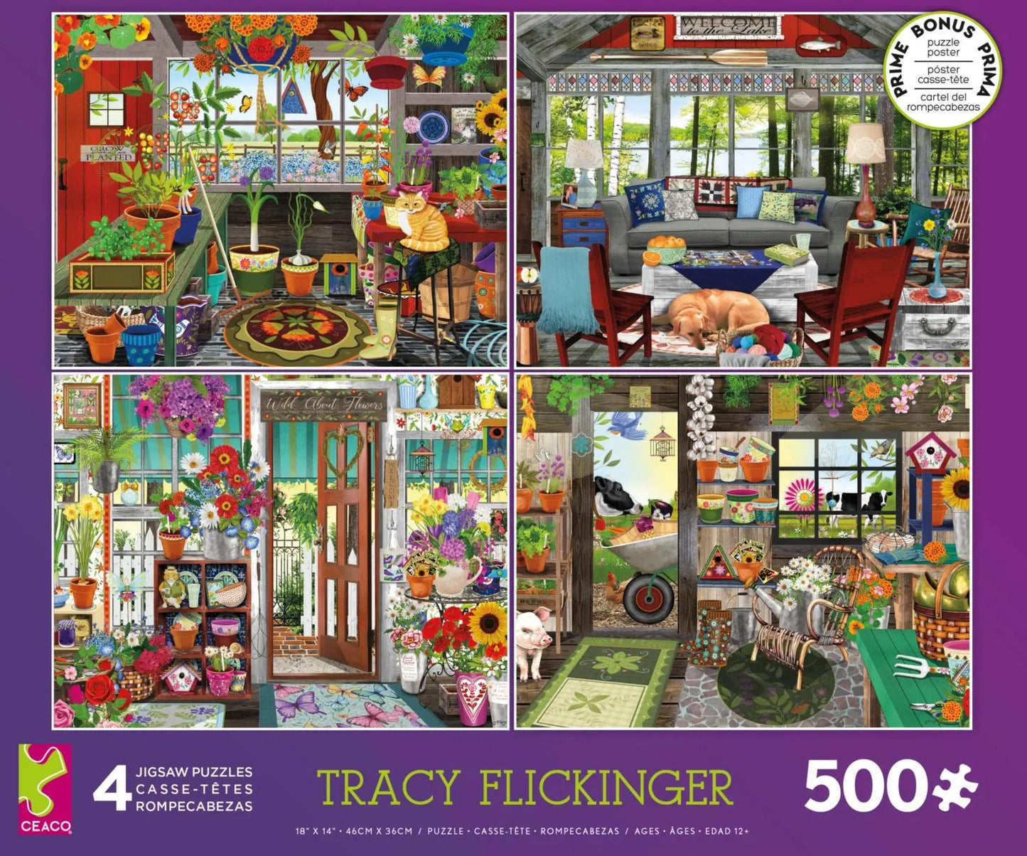 Tracy Flickinger 4-in-1 Jigsaw Puzzles