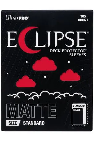Ultrapro Eclipse Sleeves 105ct. - Apple Red