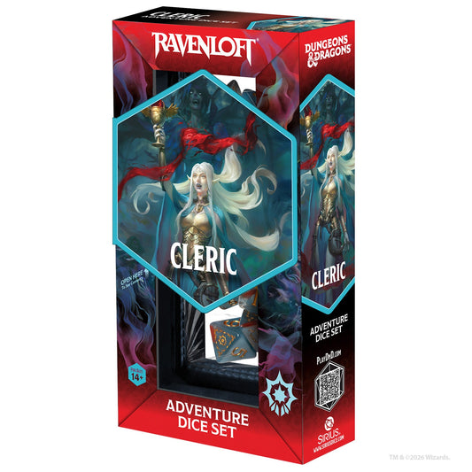 Dungeons and Dragons: Adventure Dice - Cleric: Light Blue, Red