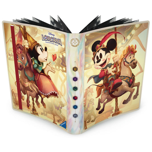 Disney Lorcana TCG: Lorebook Card Portfolio- Mickey Mouse and Minnie Mouse
