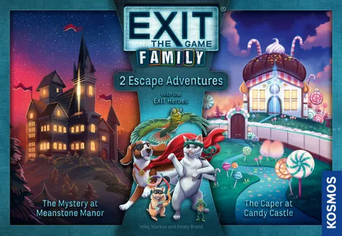 EXIT: Family - Escape Adventure: The Mystery at Meanstone Manor/The Caper at Candy Castle
