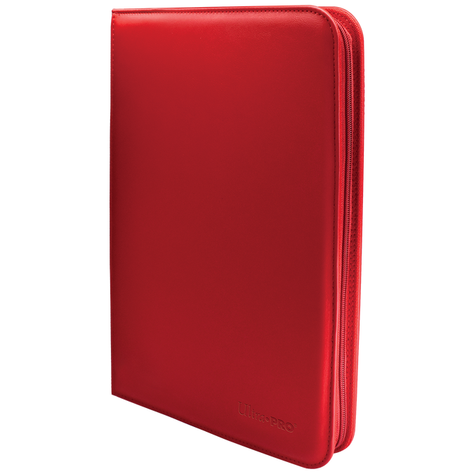 Ultrapro Vivid 9 Pocket Zippered Pro Binder - Red