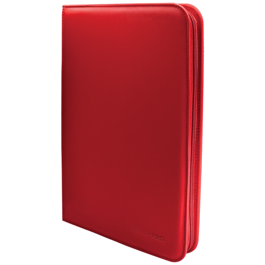 Ultrapro Vivid 9 Pocket Zippered Pro Binder - Red