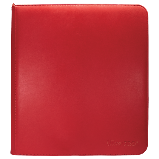 Ultrapro Vivid 12 Pocket Zippered Pro Binder - Red