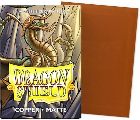Dragon Shield: 60ct Japanese Size Matte Sleeves - Copper